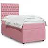 Image de vidaXL Boxspring met matras fluweel roze 100x200 cm3294573