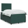 Image de vidaXL Boxspring met matras fluweel donkergroen 120x190 cm3294589
