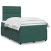 Image de vidaXL Boxspring met matras fluweel donkergroen 120x200 cm3294619