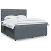 Image de vidaXL Boxspring met matras fluweel donkergrijs 180x200 cm3294713