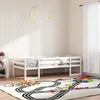 Image de vidaXL Cadre de lit pour enfants blanc 90x190 cm bois de pin massif, lit pour enfant, lit simple pour enfant, lit en bois 846868