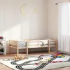Image de vidaXL Cadre de lit d'enfant 75x190 cm bois de pin massif, lit pour enfant, lit simple pour enfant, lit en bois massif pour 846870