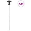 Image de Piquets de tente 24 pcs 30 cm Ø7 mm acier galvanisé