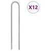 Image de vidaXL Piquets de tente 12 pcs en forme de U 30cm Ø7mm acier galvanisé, piquet de sol, ancrage au sol, piquet de camping 4009346