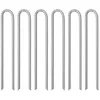 Image de Piquets de tente 6 pcs forme de U 41,5 cm Ø12mm acier galvanisé