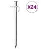 Image de Piquets de tente 24 pcs 19,5 cm 8 mm acier galvanisé