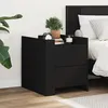 Image de vidaXL Table de chevet noir 45x50x50 cm bois d’ingénierie, meuble de chevet, table d'appoint, armoire de lit, armoire de 848284