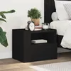 Image de vidaXL Tables de chevet murales 2 pcs blanc 45x30x35 cm 848312