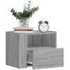 Image de Tables de chevet murales 2 pcs sonoma gris 45x30x35 cm