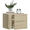 Image de vidaXL Table de chevet murale chêne sonoma 45x30x35 cm, armoire de rangement, armoire murale suspendue, armoire de rangement 848329