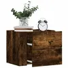 Image de vidaXL Tables de chevet murales 2 pcs chêne fumé 45x30x35 cm, armoire de rangement, armoire murale suspendue, armoire de 848334