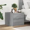 Image de Table de chevet murale sonoma gris 45x30x35 cm