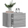 Image de Tables de chevet murales 2 pcs sonoma gris 45x30x35 cm