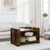 Image de Table basse chêne fumé 80x50x50 cm bois d ingénierie