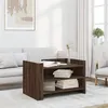 Image de vidaXL Table basse chêne marron 80x50x50 cm Bois d'ingénierie, table latérale, table de salon, table d'accent, bout de 848345
