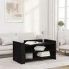 Image de vidaXL Table basse noir 100x50x50 cm bois d'ingénierie, table latérale, table de salon, table d'accent, bout de canapé, 848347