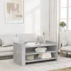 Image de vidaXL Table basse gris béton 100x50x50 cm bois d'ingénierie, table latérale, table de salon, table d'accent, bout de 848349