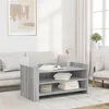 Image de vidaXL Table basse sonoma gris 100x50x50 cm bois d'ingénierie, table latérale, table de salon, table d'accent, bout de 848351