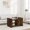 Image de vidaXL Table basse chêne fumé 80x50x50 cm bois d'ingénierie848357