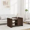 Image de vidaXL Table basse chêne marron 80x50x50 cm bois d'ingénierie, table latérale, table de salon, table d'accent, bout de 848359