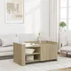 Image de vidaXL Table basse chêne sonoma 100x50x50 cm bois d'ingénierie, table latérale, table de salon, table d'accent, bout de 848362