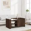 Image de vidaXL Table basse chêne marron 100x50x50 cm bois d'ingénierie, table latérale, table de salon, table d'accent, bout de 848366