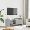 Image de vidaXL Meuble TV Gris béton 100x35x40 cm Bois d'ingénierie, support TV, buffet TV, meuble multimédia, banc TV, armoire hifi, 848377