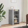 Image de vidaXL Buffet gris béton 45x35x75 cm Bois d'ingénierie, armoire, armoire latérale, armoire de rangement, armoire, placard, 848384