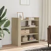 Image de vidaXL Buffet chêne sonoma 73,5x35x75 cm bois d'ingénierie, armoire, armoire latérale, armoire de rangement, armoire, 848390