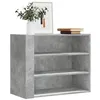 Image de vidaXL Armoire murale gris béton 75x35x60 cm bois d'ingénierie, armoire suspendue, placard mural, armoire de salle de bain 848419