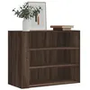 Image de vidaXL Wandkast 75x35x60 cm bewerkt hout bruin eikenkleurig848422