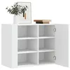 Image de vidaXL Armoire murale blanc 75x35x60 cm bois d'ingénierie, armoire suspendue, placard mural, armoire de salle de bain 848423