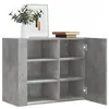 Image de vidaXL Armoire murale gris béton 75x35x60 cm bois d'ingénierie, armoire suspendue, placard mural, armoire de salle de bain 848426
