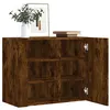 Image de vidaXL Wandkast 75x35x60 cm bewerkt hout gerookt eikenkleurig848427
