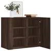 Image de vidaXL Wandkast 75x35x60 cm bewerkt hout bruin eikenkleurig848429