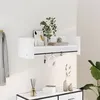 Image de vidaXL Étagère murale blanc 100x35x30,5 cm bois d'ingénierie, étagère murale cube, organisateur cube, étagère flottante, 848458