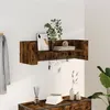 Image de vidaXL Wandschap 100x35x30,5 cm bewerkt hout gerookt eikenkleurig848462