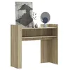 Image de vidaXL Table console chêne sonoma 100x35x90 cm bois d'ingénierie, bout de canapé, table console de couloir, table console de 848467