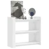 Image de vidaXL Table console blanc 100x35x90 cm bois d’ingénierie, bout de canapé, table console de couloir, table console de salon, 848472