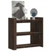 Image de Table console chêne marron 100x35x90 cm bois d ingénierie