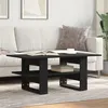 Image de vidaXL Table basse noir 102x55x42 cm bois d'ingénierie, table latérale, table de salon, table d'accent, bout de canapé, 823262