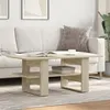 Image de vidaXL Table basse chêne sonoma 102x55x42 cm bois d'ingénierie, table latérale, table de salon, table d'accent, bout de 823264