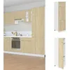 Image de vidaXL Armoire réfrigérée "Lyon" Chêne Sonoma 60 x 57 x 207 cm Bois d'ingénierie 849626