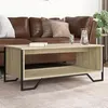 Image de vidaXL Table basse chêne sonoma 100x51x40 cm bois d'ingénierie, table d'appoint, table de salon, table latérale, bout de 848480