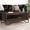 Image de vidaXL Table basse chêne marron 100x51x40 cm bois d'ingénierie, table d'appoint, table de salon, table latérale, bout de 848483