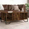 Image de vidaXL Table basse chêne fumé 100x51x40 cm bois d'ingénierie, table d'appoint, table de salon, table latérale, bout de 848491