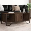Image de vidaXL Table basse chêne marron 100x51x40 cm bois d'ingénierie, table d'appoint, table de salon, table latérale, bout de 848493