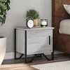 Image de vidaXL Tables de chevet 2 pcs sonoma gris 40x30x40 cm bois ingénierie, table d'appoint, armoire de lit, table d'appoint pour 848521