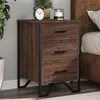 Image de vidaXL Table de chevet chêne marron 40x41x60 cm bois d'ingénierie, table d'appoint, armoire de lit, table d'appoint pour la 848528