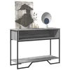 Image de vidaXL Table console sonoma gris 100x35x74,5 cm bois d'ingénierie 848532